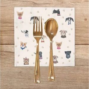 “Doggone Cute” 2 packs of 40 lunch napkin w/your fav breed/6.5” x 6.5”-NWT